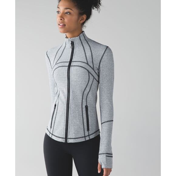 LULULEMON Define Jacket Heathered Herringbone Black White 4 - Picture 1 of 13